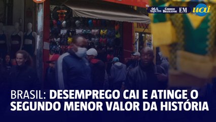 Desemprego no Brasil cai e atinge a segunda menor taxa da história