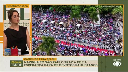 Catia recebe convite para receber Nossa Senhora de Nazaré em São Paulo: "Emocionante"