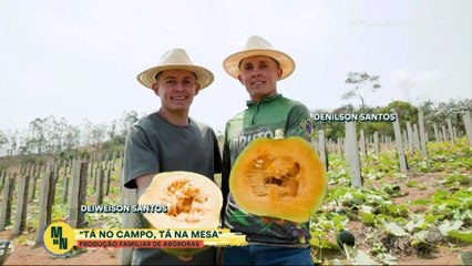 Tá no Campo, Tá na Mesa: Thaíde mostra produção de abóbora