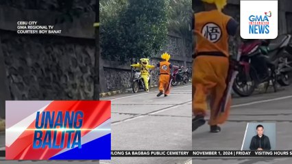 Content video ng 2 vloggers na nag-costume at nanghabol at halos harangin ang ilang motorista, binatikos | Unang Balita