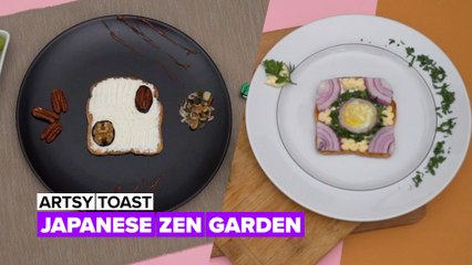 Transform Your Breakfast with a Stunning Japanese Garden Toast 🌸