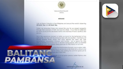 PBBM, nakiisa sa paggunita ng All Saints’ Day at All Souls’ Day #Undas2024