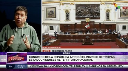 Congreso de Perú aprueba el ingreso de tropas estadounidenses en su territorio