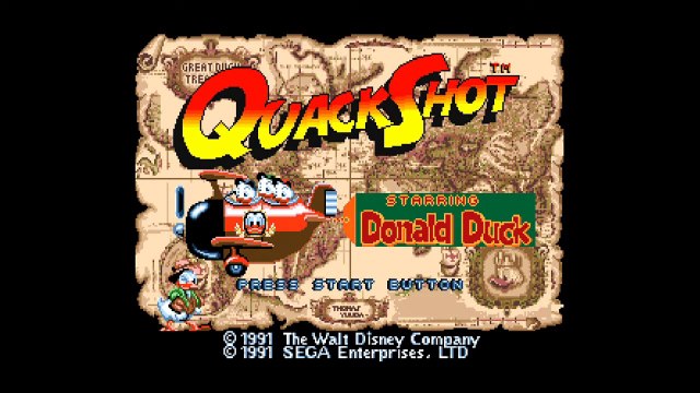Quackshot Starring Donald Duck - Title Intro & Game Demos