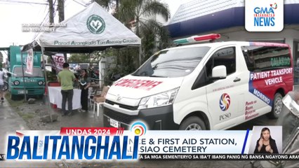 Public assistance & first aid station, inilatag sa Calasiao Cemetery | Balitanghali