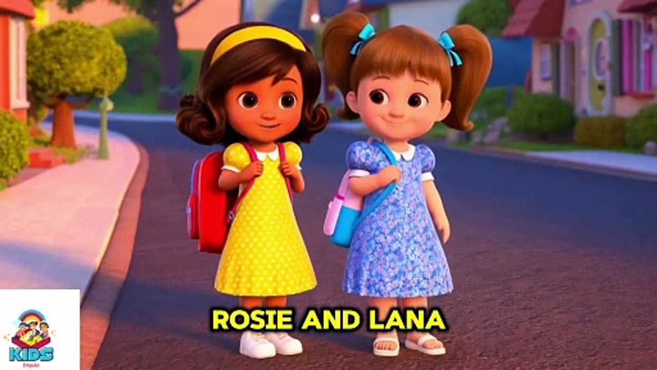 Friends Hand in Hand: Rozy and Lana’s School Journey | Short poems | English Rhymes | Short English Rhymes  #ReadyForSchool #BackpacksOn #FriendshipJourney #SkippingAlong #JoyfulJourney #PlayfulSteps #BestFriendSecrets #LaughterAndWhispers #ChildhoodMagic
