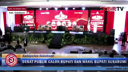 Iyos-Zainul dan Asep Japar-Andreas Singgung Permodalan UMKM pada Debat Pilkada Kabupaten Sukabumi