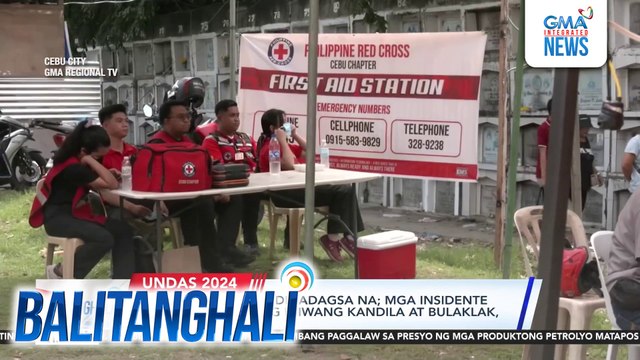 Ilang sementeryo, dinadagsa na; mga insidente ng pagnanakaw ng iniwang kandila at bulaklak, binabantayan | Balitanghali