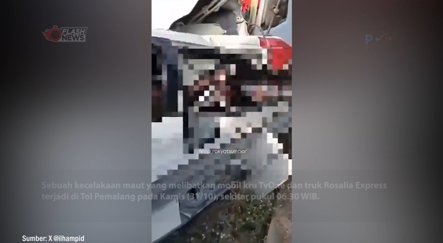 Kecelakaan Mobil Kru TvOne di Tol Pemalang, Tiga Tewas