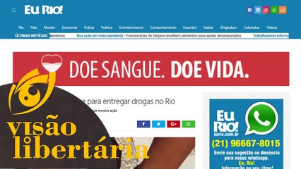 Delivery de drogas usando drone no Rio de Janeiro | Visão Libertária - 08/04/20 | ANCAPSU