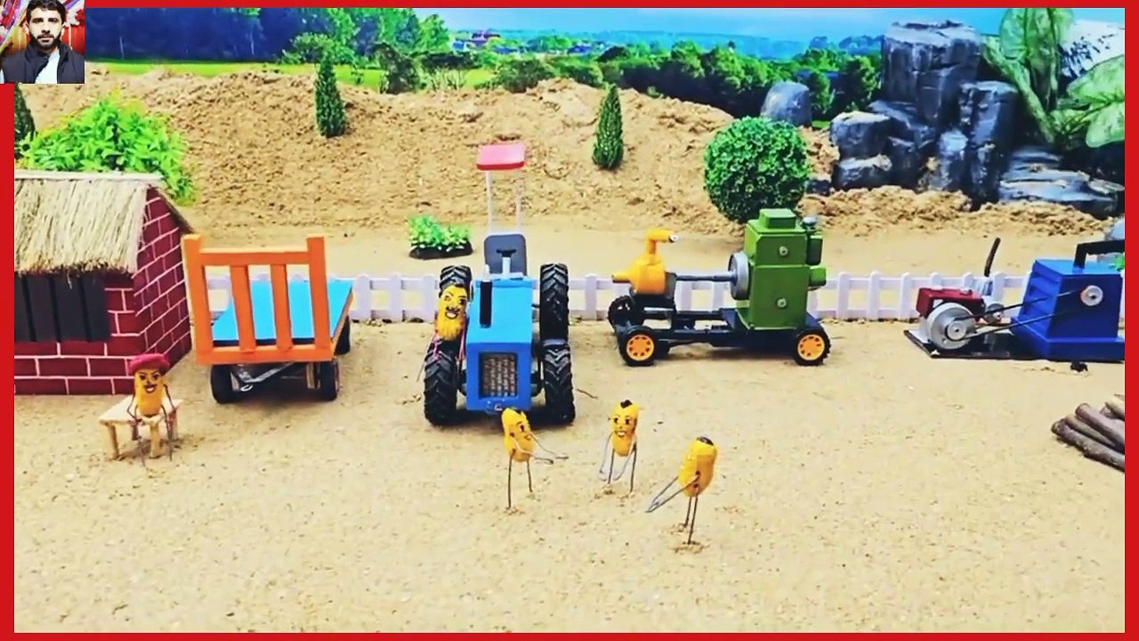 diy tractor mini service station science project