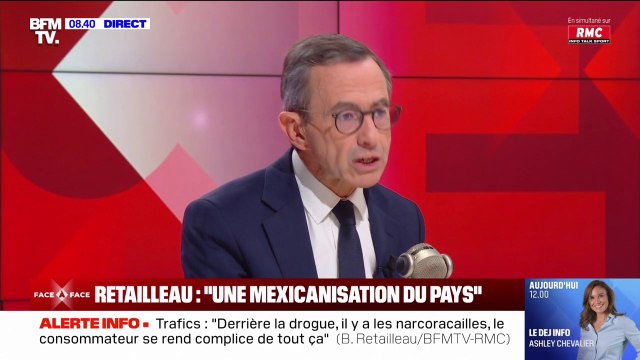 L'étranger qui assassine, dehors : après ces propos du ministre chargé de la Sécurité du quotidien, Bruno Retailleau assure ne pas imiter le RN