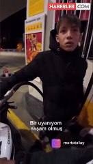 Akaryakıt istasyonunda çalışan Efecan'ın "Gündüze hasret kaldım" çıkışı gündem oldu