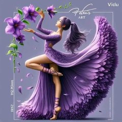 young girls twirl and leap with joy, their colorful dresses swirling in rhythm with the music.