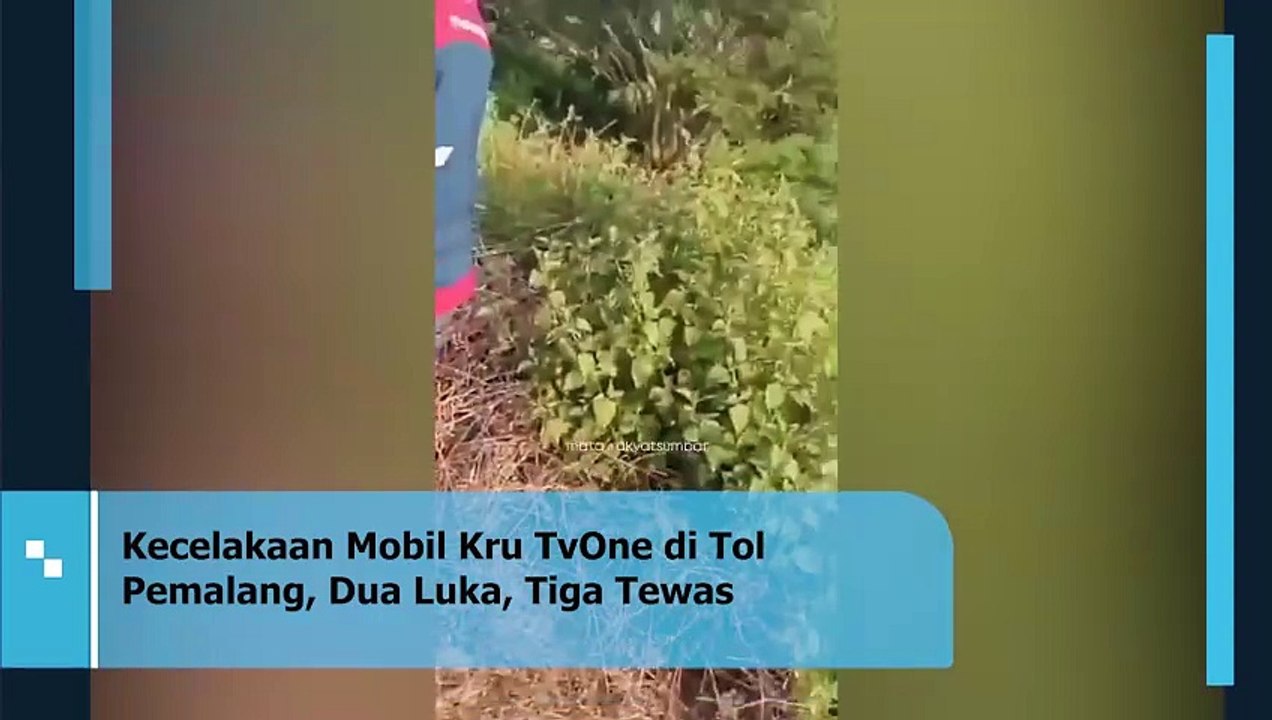 Momen Kecelakaan Mobil Kru TvOne di Tol Pemalang, Dua Luka, Tiga Tewas