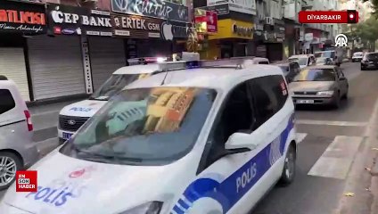 Diyarbakır'da bir kişinin satırlı saldırısında 4 esnaf yaralandı