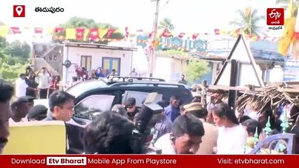 లబ్దిదారు ఇంట టీ కాచిన సీఎం చంద్రబాబు