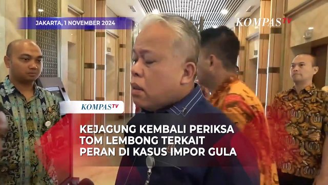 Tom Lembong Kembali Diperiksa Kejagung soal Kasus Dugaan Korupsi Impor Gula