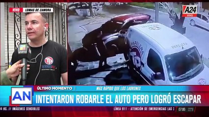 Lomas de Zamora: intentaron robarle el auto pero logró escapar