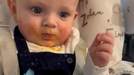 Little boy tries lamb hotpot for the first time and instantly vomits