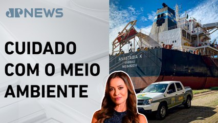 Sistema monitora descarte de resíduos no Porto de Santos; Patrícia Costa analisa