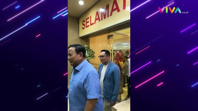 Diam-diam Prabowo Makan Malam Bareng Ridwan Kamil