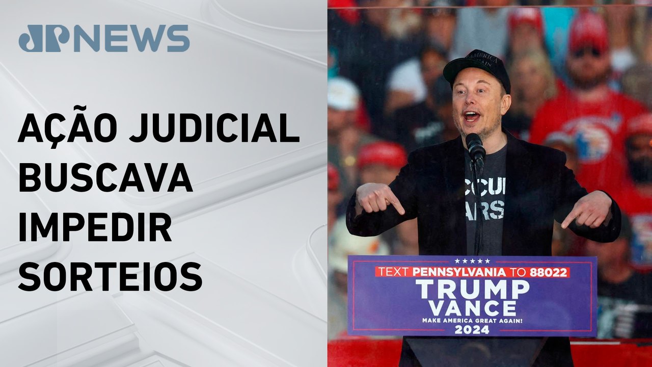 Juiz decide manter sorteios de Elon Musk a eleitores