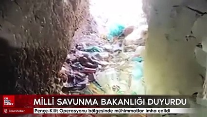 Pençe-Kilit Operasyonu bölgesinde mühimmatlar imha edildi