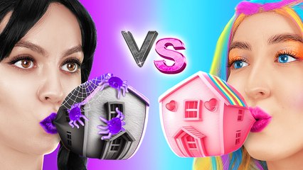 CHAMBRE SECRÈTE ✨ Défi Mercredi vs Enid ! Idées de Décoration & Créations DIY par 123 GO