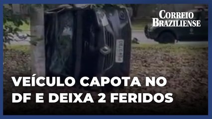 Carro capota na Epia e passageiros são levados ao hospital