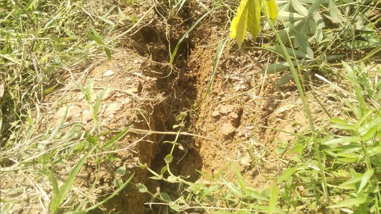 Quảng Bình: Di dời 13 hộ dân khi phát hiện vết nứt trên đồi