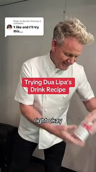 Replying to @Gordon Ramsay Had to try what @Dua Lipa was cooking up…..
