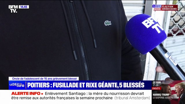 On m'a appelé pour me dire qu'il avait une balle dans la tête : le témoignage de l'oncle de l'adolescent de 15 ans grièvement blessé lors d'une fusillade à Poitiers