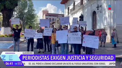 Periodistas protestan en Guerrero para exigir justicia y seguridad