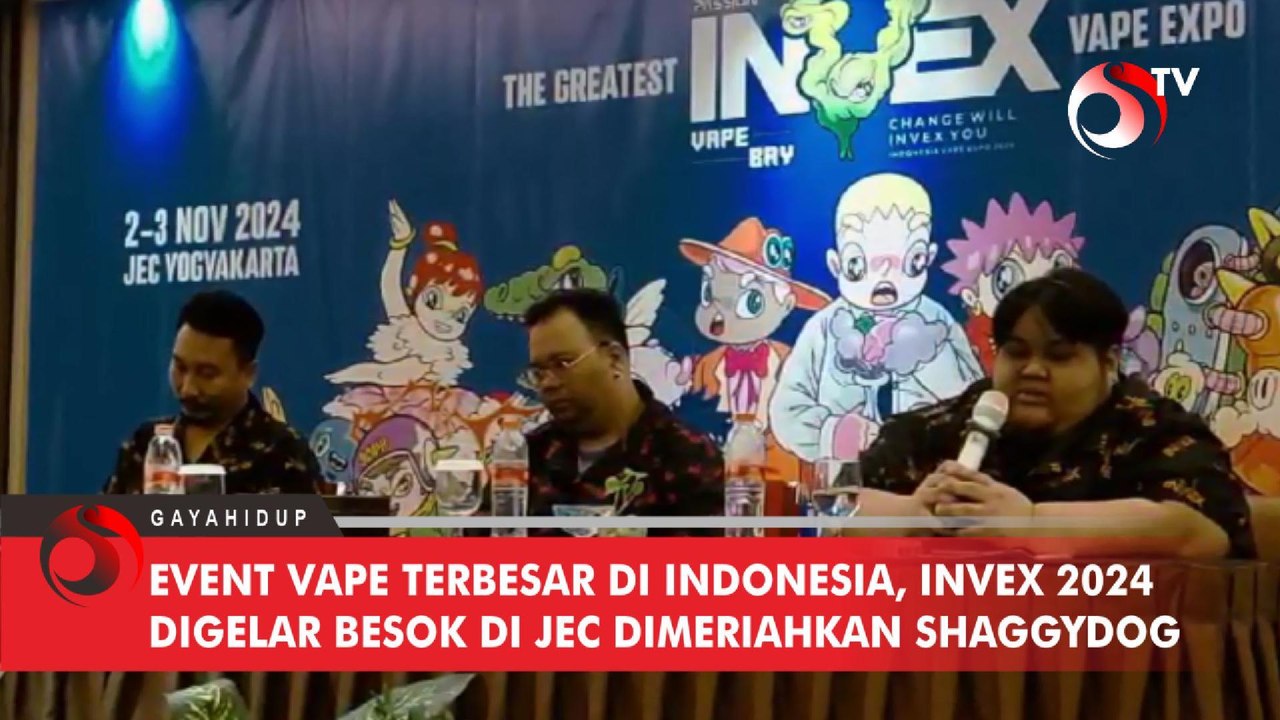 Event Vape Terbesar di Indonesia, INVEX 2024 Digelar Besok di JEC Dimeriahkan Shaggydog