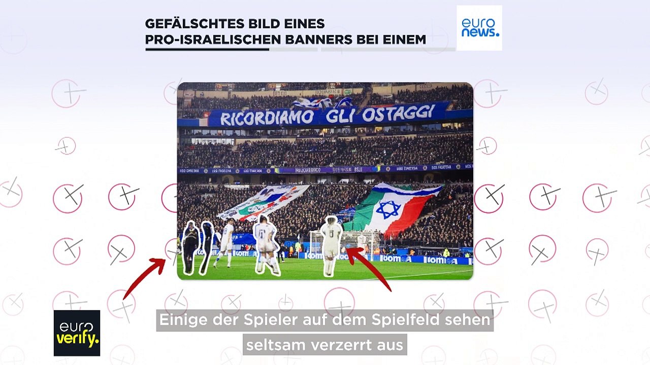Gefälschtes pro-israelisches Banner geht viral