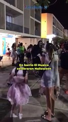 En barrio El Huaico celebraron Halloween