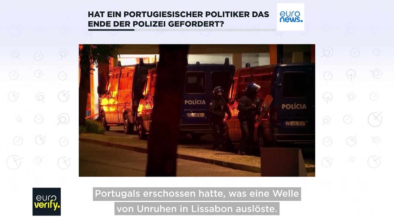 Hat ein linker Politiker in Portugal das Ende der Polizei gefordert?