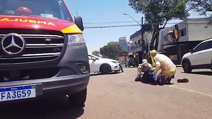 Motociclista fica ferido após bater contra Cruze no São Cristóvão