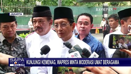 Momen Wapres Kunjungi Kemenag dan Jumatan di Istiqlal, Minta Menag Tetap Jadi Imam Besar