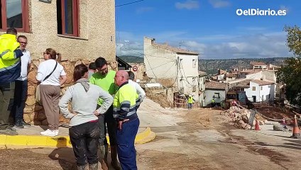 Retirada de escombros y labores de rescate en Letur
