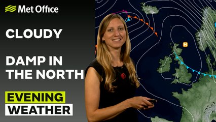 Met Office Evening Weather Forecast 01/11/24 - Cloudy for most