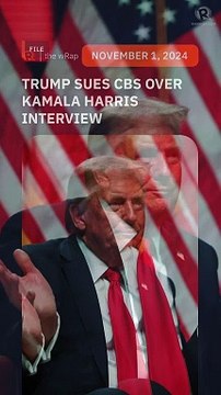 Trump sues CBS over Kamala Harris ’60 Minutes’ interview