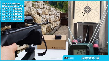 [Test complet] Plomb Gamo Red Fire avec Diana Panther 31