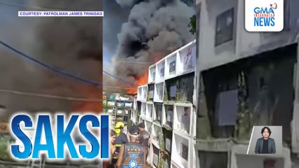 Sunog, sumiklab sa isang bahay na katabi ng Bagbag Cemetery | Saksi
