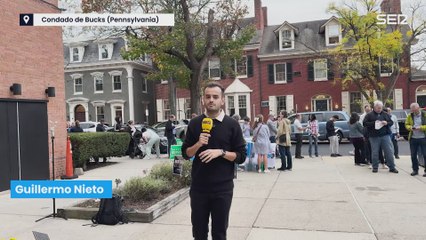 Colas para votar por correo en el condado de Bucks (Pensilvania)