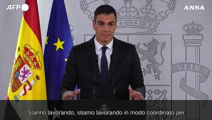 Maltempo in Spagna, Sanchez:  "Non abbandoneremo le persone colpite"