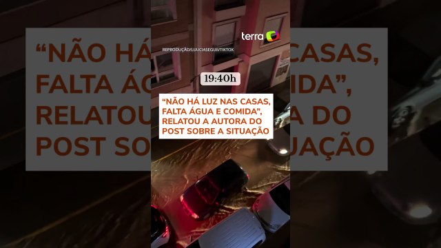 Moradora mostra velocidade em que água subiu durante chuvas torrenciais na Espanha #shorts