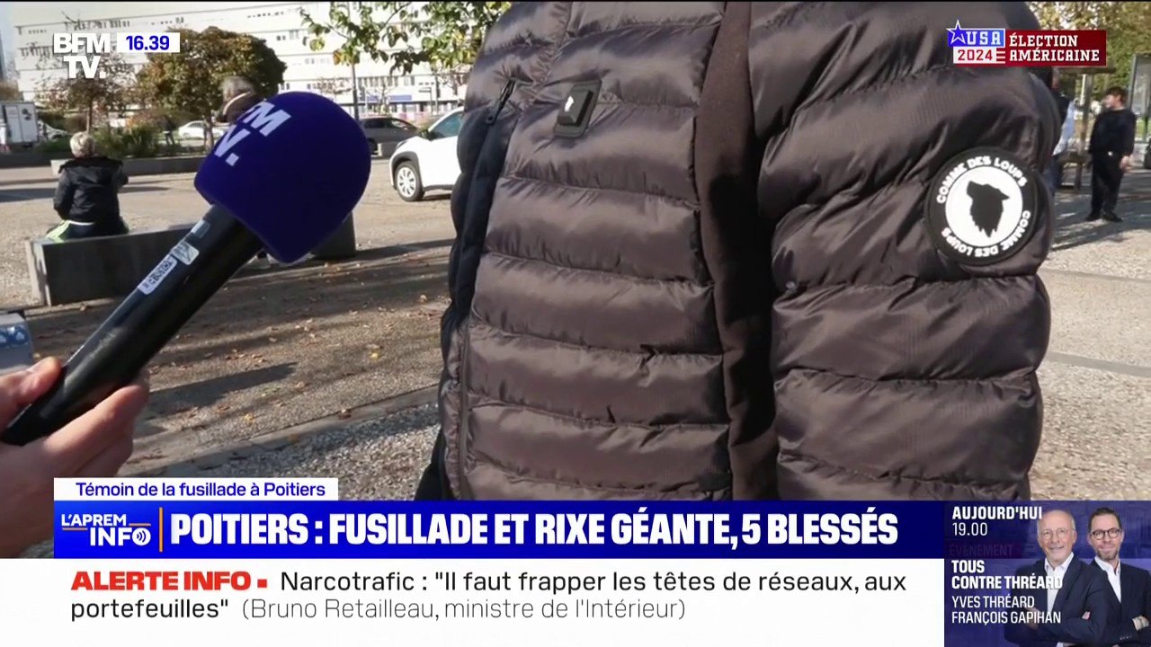 "Il était là pour régler des comptes": le récit de ce témoin, qui a porté les premiers secours à une victime de la fusillade de Poitiers