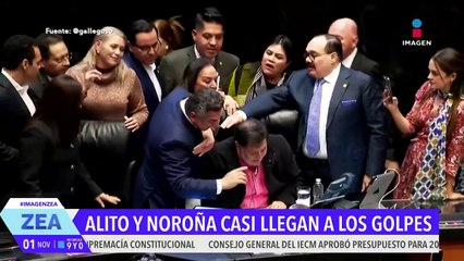 "Alito" Moreno y Gerardo Fernández Noroña chocan en el Senado